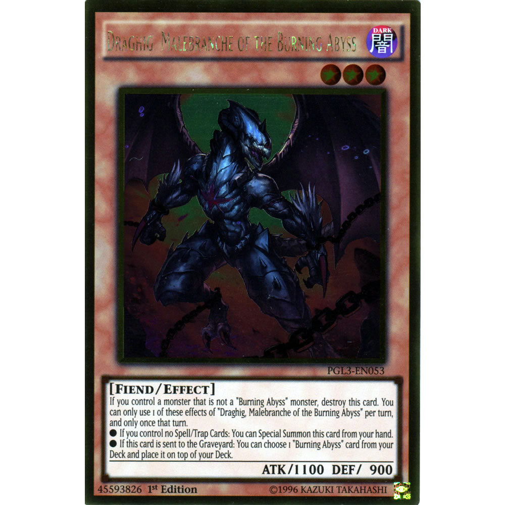 Draghig, Malebranche of the Burning Abyss PGL3-EN053 Yu-Gi-Oh! Card from the Premium Gold: Infinite Gold Set