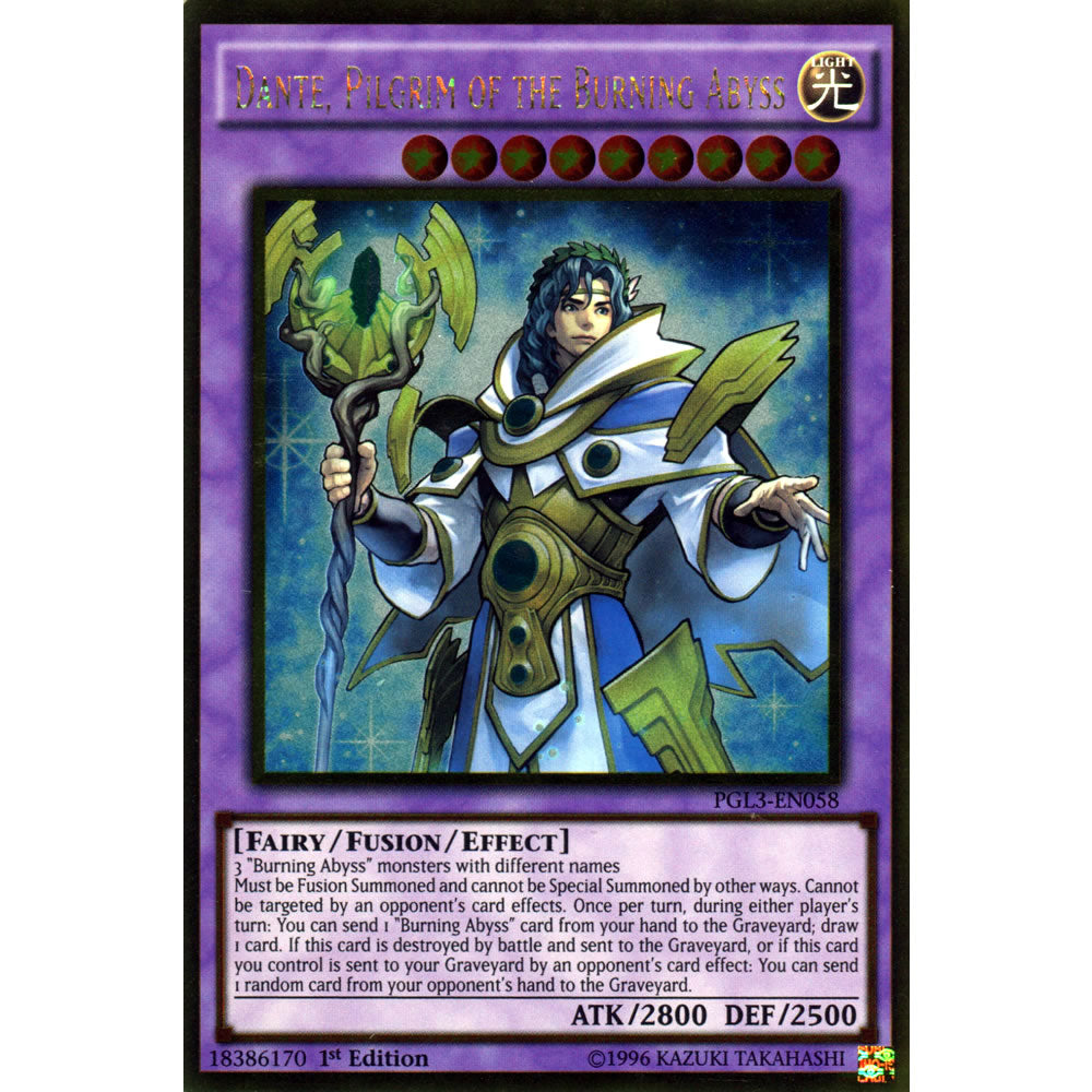 Dante, Pilgrim of the Burning Abyss PGL3-EN058 Yu-Gi-Oh! Card from the Premium Gold: Infinite Gold Set
