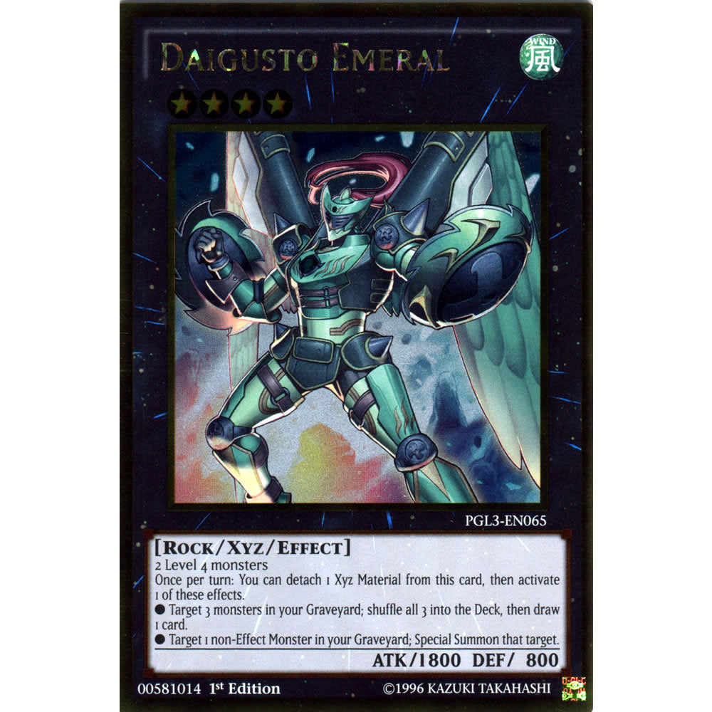 Daigusto Emeral PGL3-EN065 Yu-Gi-Oh! Card from the Premium Gold: Infinite Gold Set