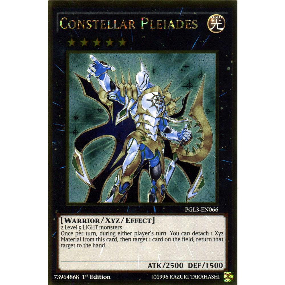 Constellar Pleiades PGL3-EN066 Yu-Gi-Oh! Card from the Premium Gold: Infinite Gold Set