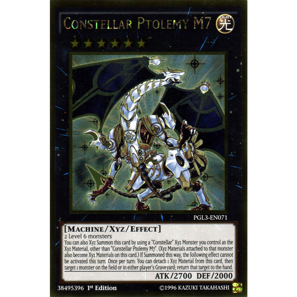 Constellar Ptolemy M7 PGL3-EN071 Yu-Gi-Oh! Card from the Premium Gold: Infinite Gold Set