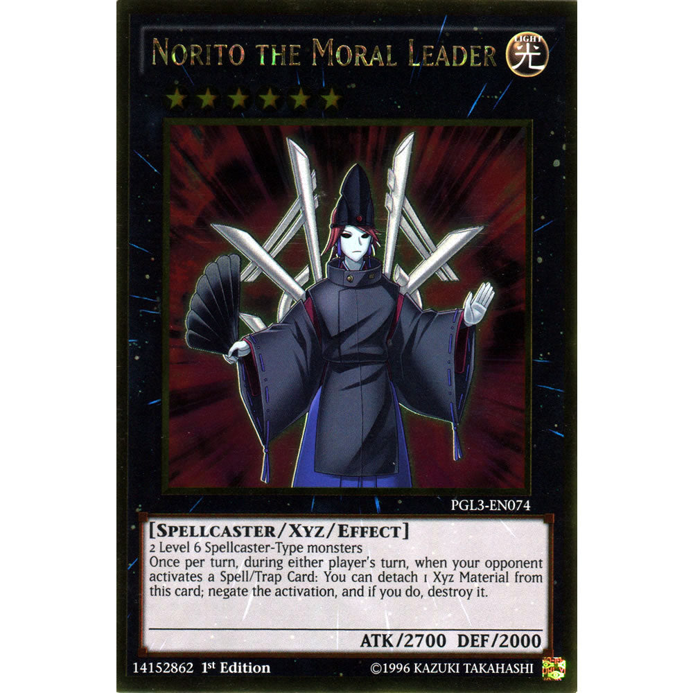Norito the Moral Leader PGL3-EN074 Yu-Gi-Oh! Card from the Premium Gold: Infinite Gold Set