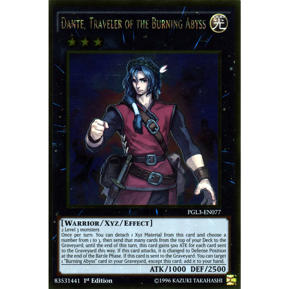 Dante, Traveler of the Burning Abyss PGL3-EN077 Yu-Gi-Oh! Card from the Premium Gold: Infinite Gold Set