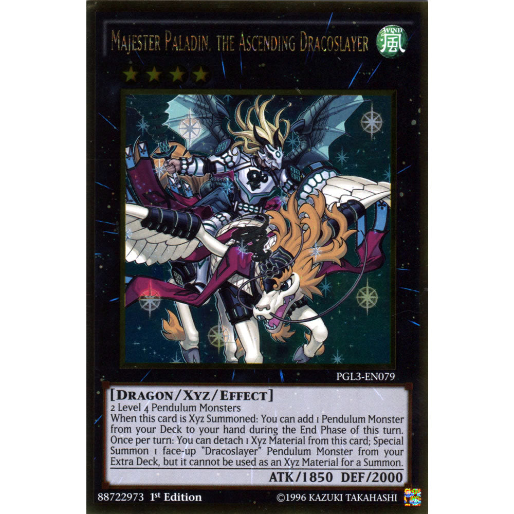 Majester Paladin, the Ascending Dracoslayer PGL3-EN079 Yu-Gi-Oh! Card from the Premium Gold: Infinite Gold Set