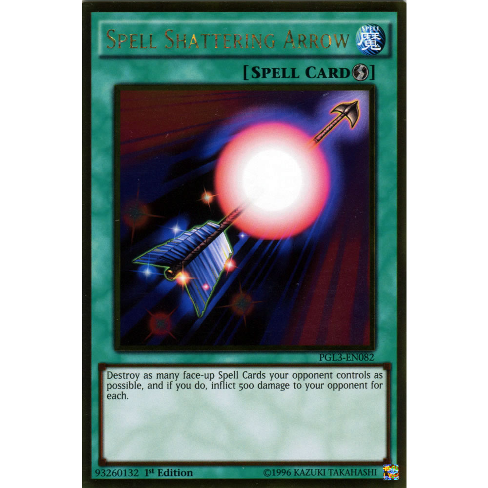 Spell Shattering Arrow PGL3-EN082 Yu-Gi-Oh! Card from the Premium Gold: Infinite Gold Set
