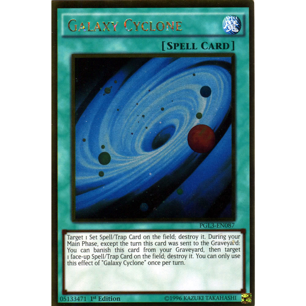 Galaxy Cyclone PGL3-EN087 Yu-Gi-Oh! Card from the Premium Gold: Infinite Gold Set