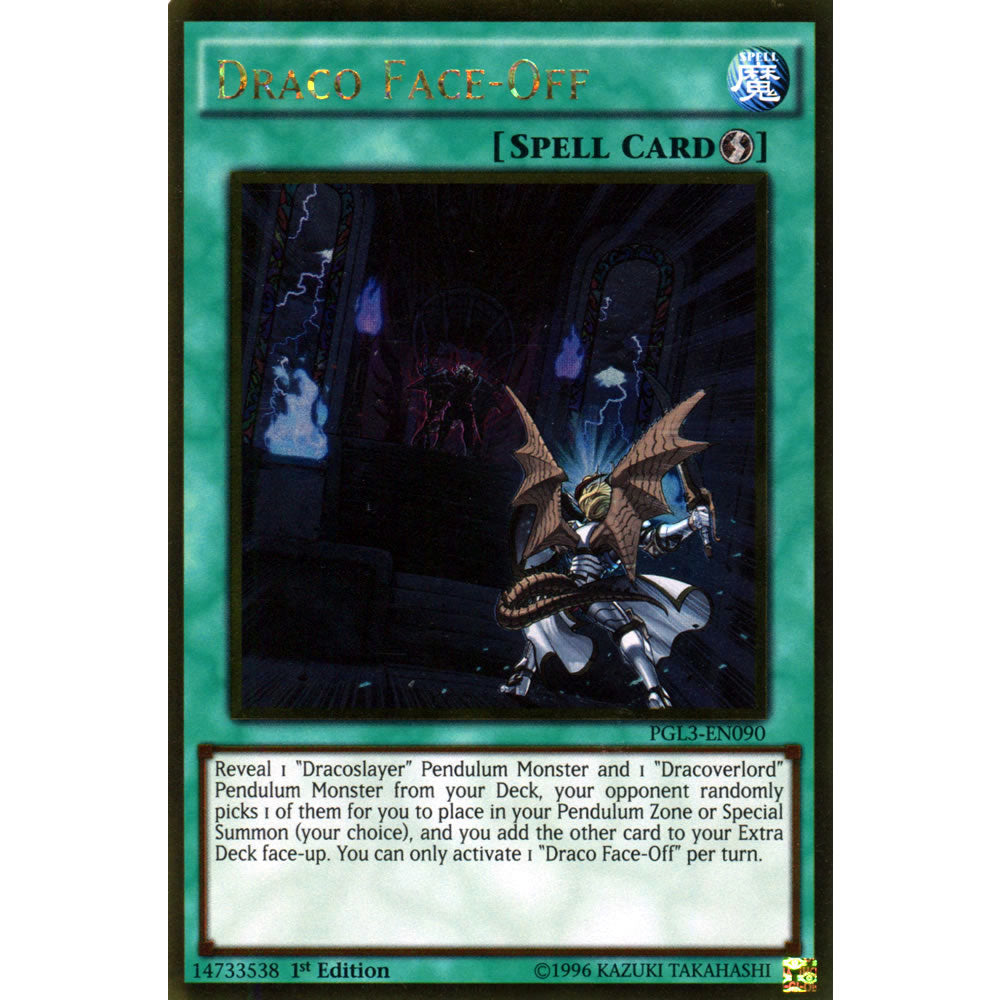 Draco Face-Off PGL3-EN090 Yu-Gi-Oh! Card from the Premium Gold: Infinite Gold Set