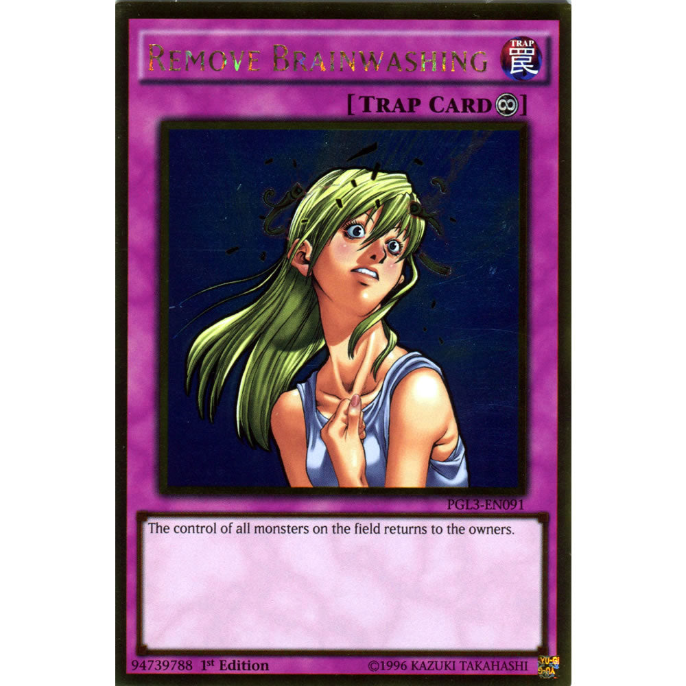 Remove Brainwashing PGL3-EN091 Yu-Gi-Oh! Card from the Premium Gold: Infinite Gold Set