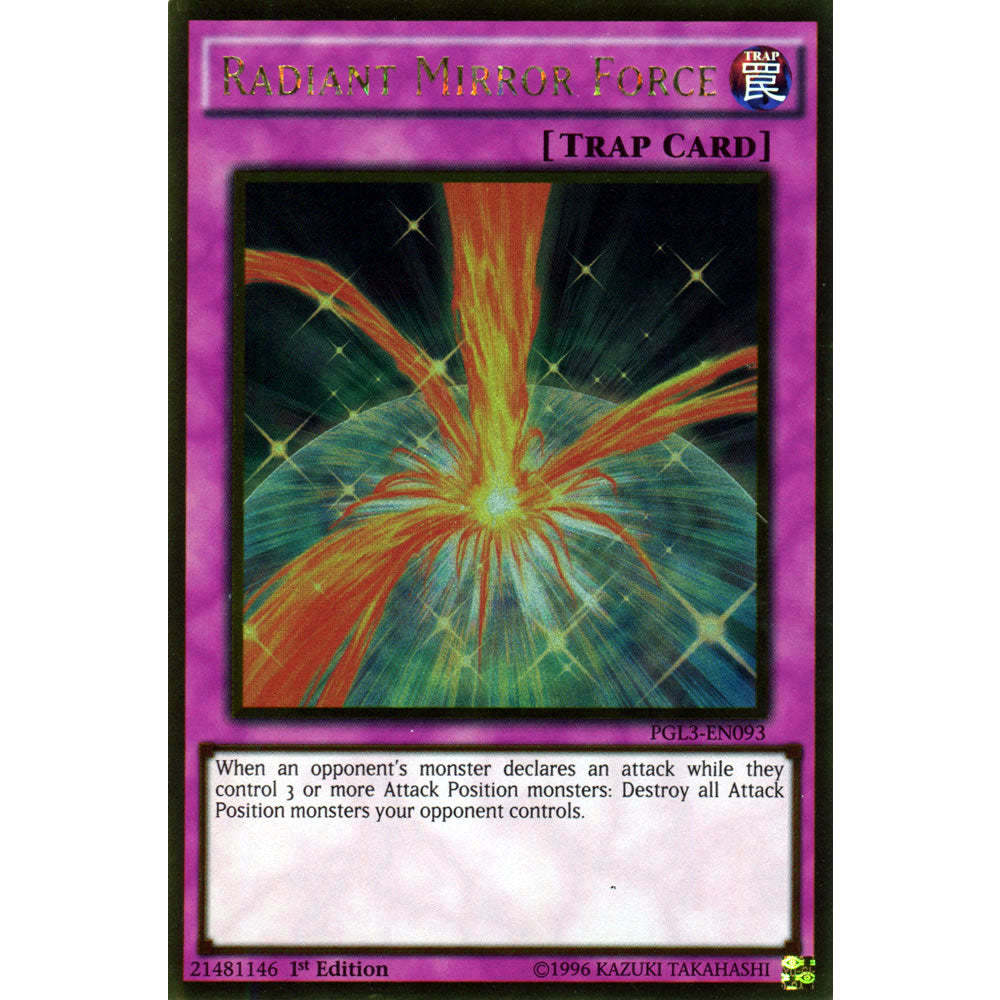 Radiant Mirror Force PGL3-EN093 Yu-Gi-Oh! Card from the Premium Gold: Infinite Gold Set