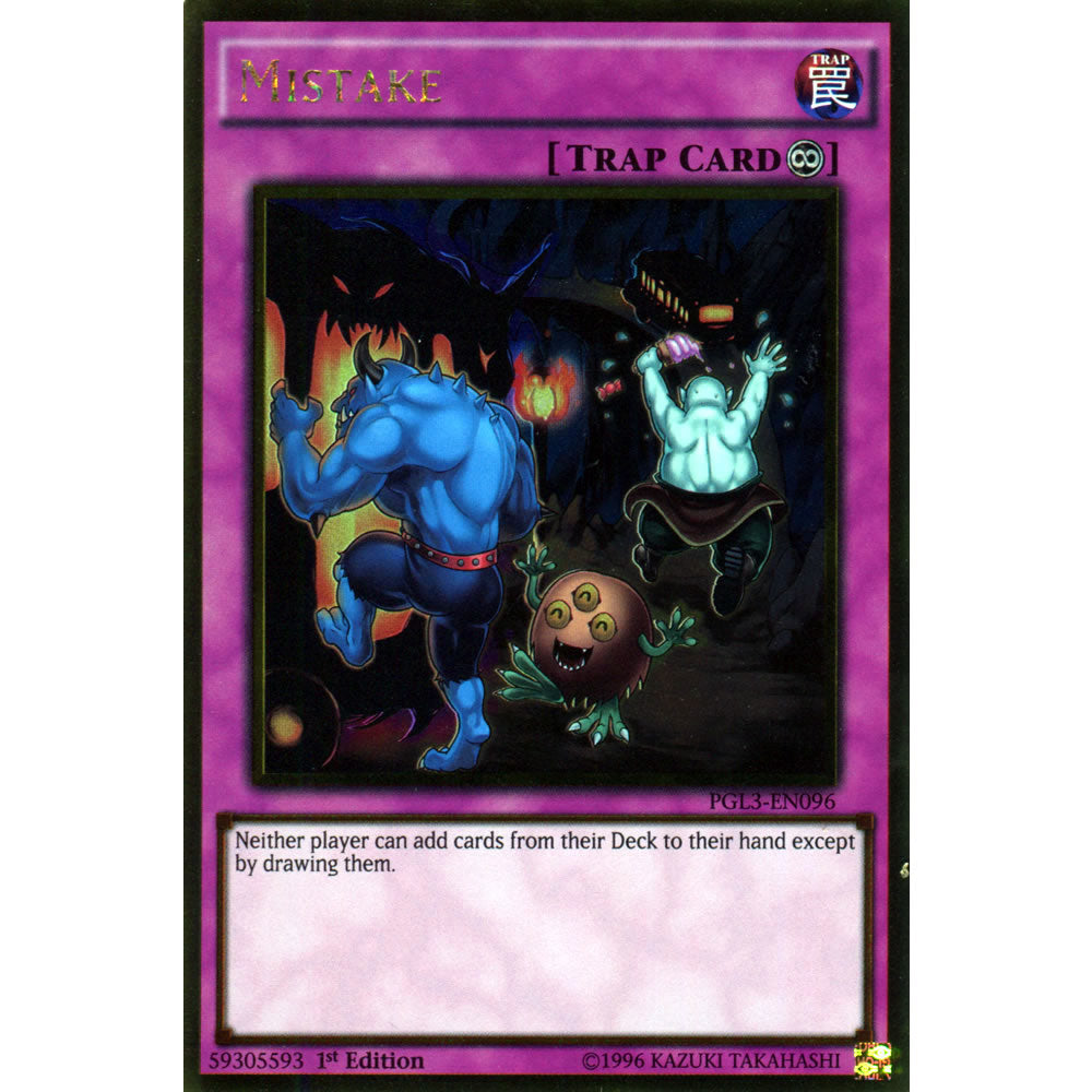Mistake PGL3-EN096 Yu-Gi-Oh! Card from the Premium Gold: Infinite Gold Set