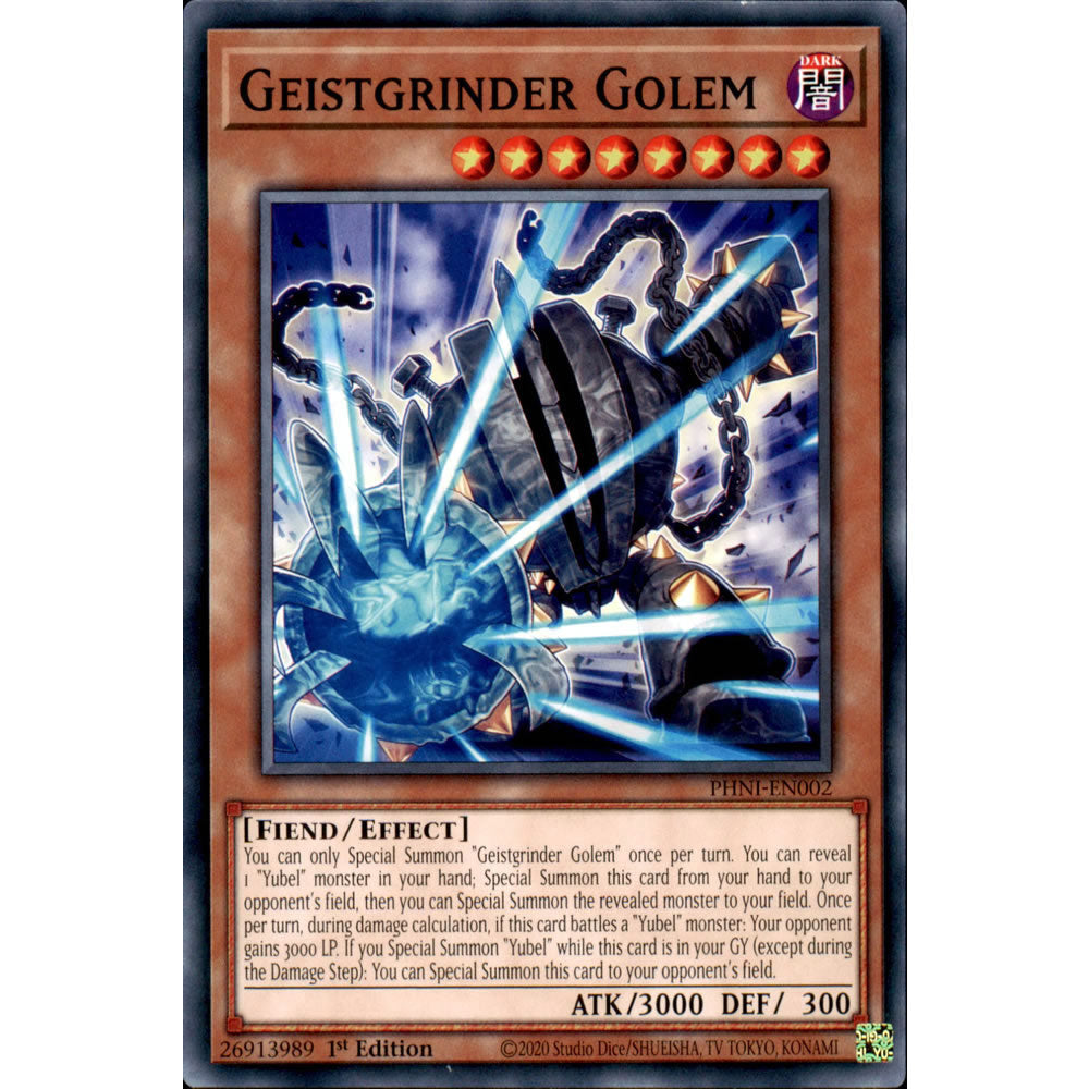 Geistgrinder Golem PHNI-EN002 Yu-Gi-Oh! Card from the Phantom Nightmare Set