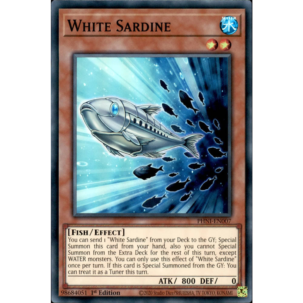 White Sardine PHNI-EN007 Yu-Gi-Oh! Card from the Phantom Nightmare Set