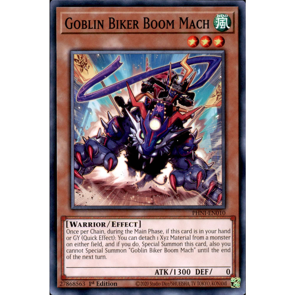 Goblin Biker Boom Mach PHNI-EN010 Yu-Gi-Oh! Card from the Phantom Nightmare Set