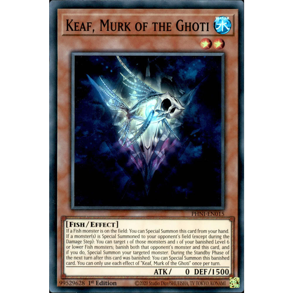 Keaf, Murk of the Ghoti PHNI-EN015 Yu-Gi-Oh! Card from the Phantom Nightmare Set