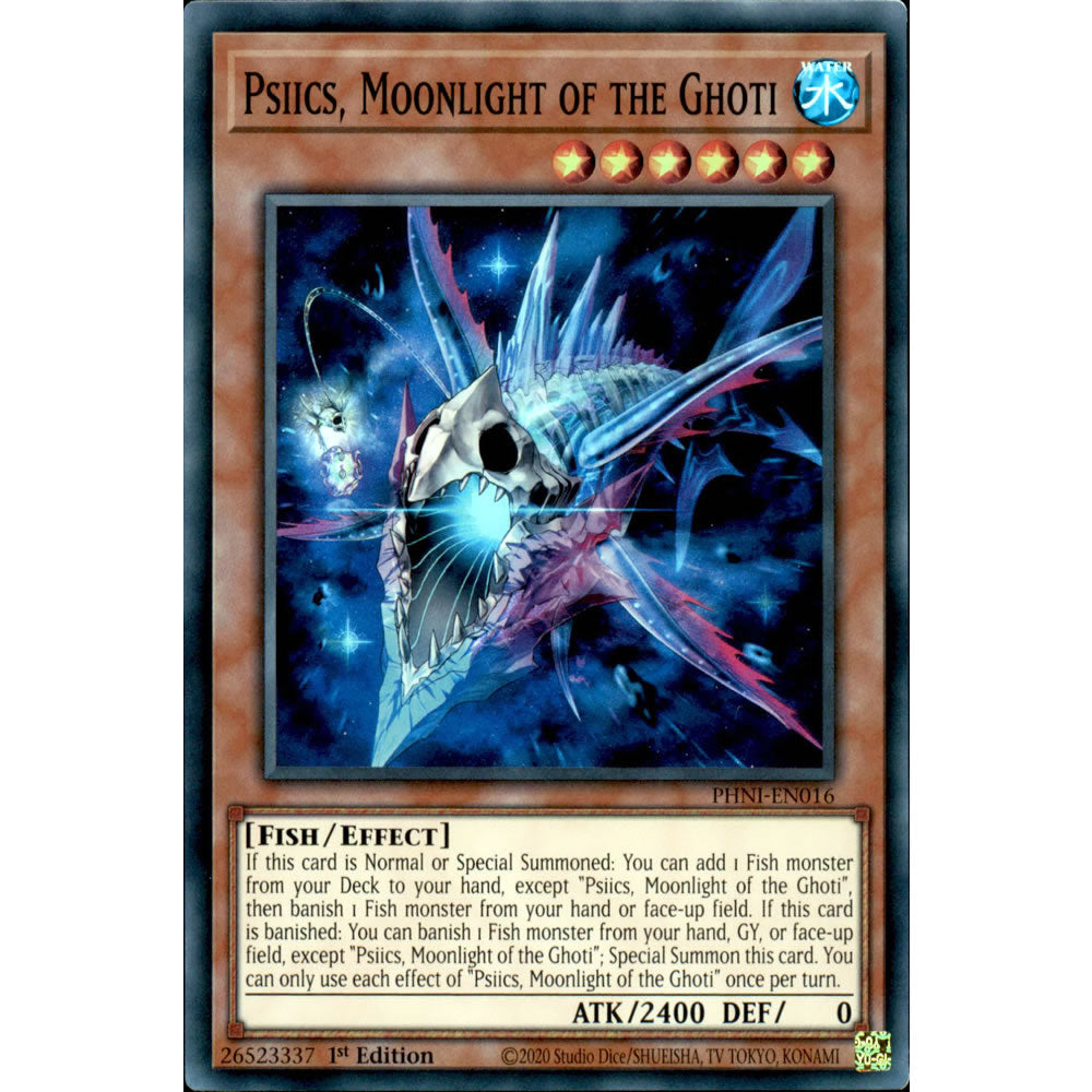 Psiics, Moonlight of the Ghoti PHNI-EN016 Yu-Gi-Oh! Card from the Phantom Nightmare Set