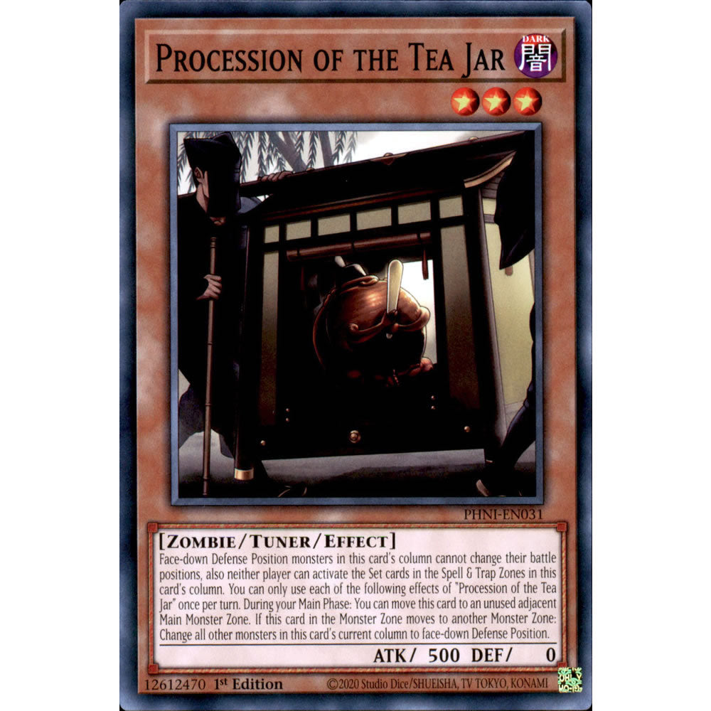 Procession of the Tea Jar PHNI-EN031 Yu-Gi-Oh! Card from the Phantom Nightmare Set