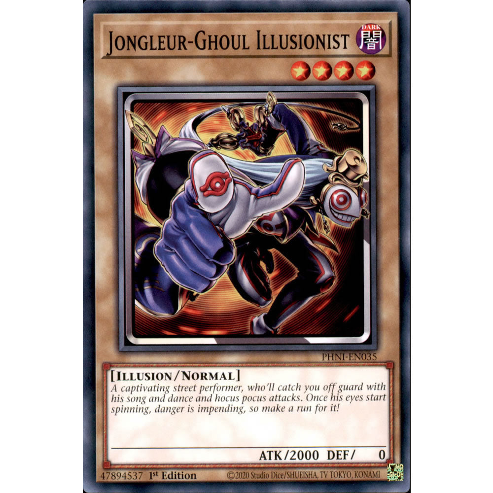 Jongleur-Ghoul Illusionist PHNI-EN035 Yu-Gi-Oh! Card from the Phantom Nightmare Set