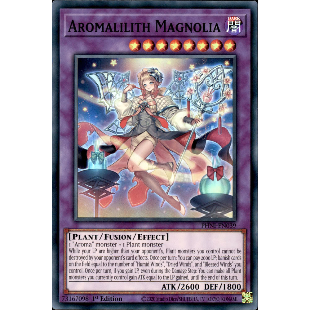 Aromalilith Magnolia PHNI-EN039 Yu-Gi-Oh! Card from the Phantom Nightmare Set