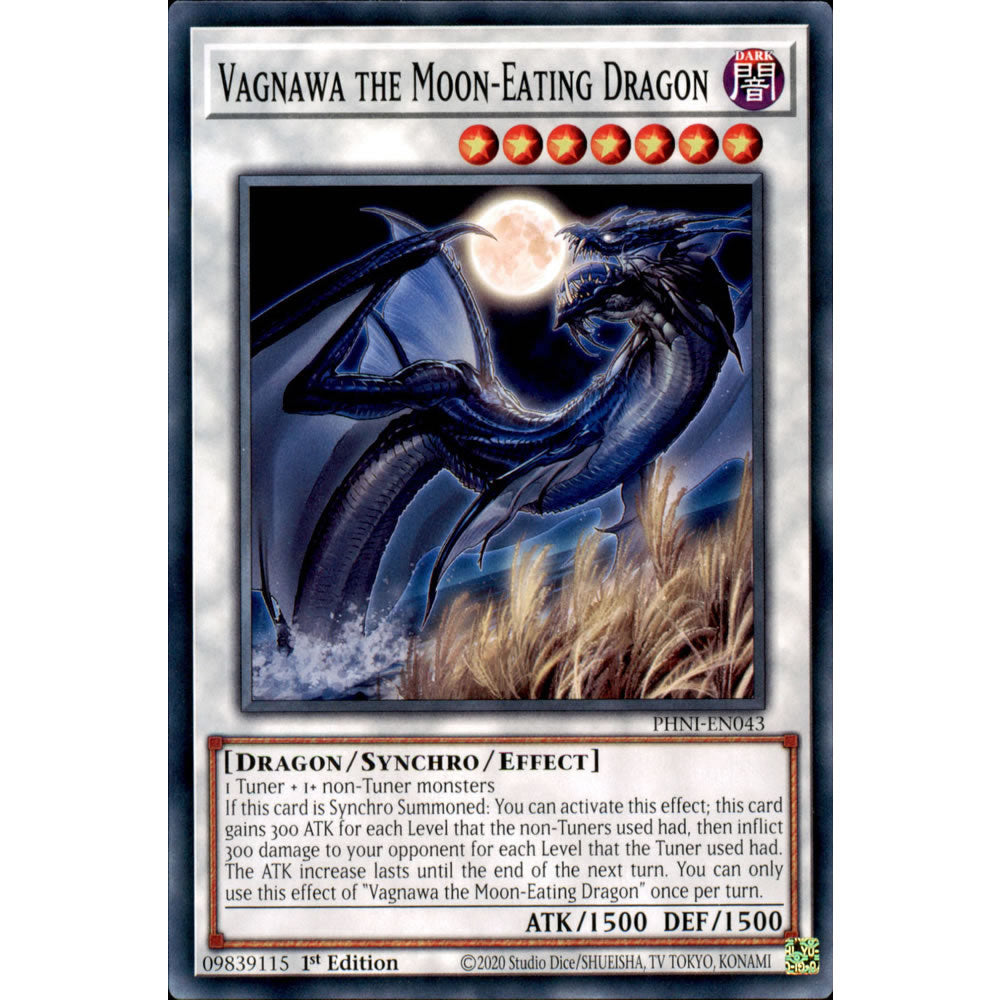 Vagnawa the Moon-Eating Dragon PHNI-EN043 Yu-Gi-Oh! Card from the Phantom Nightmare Set