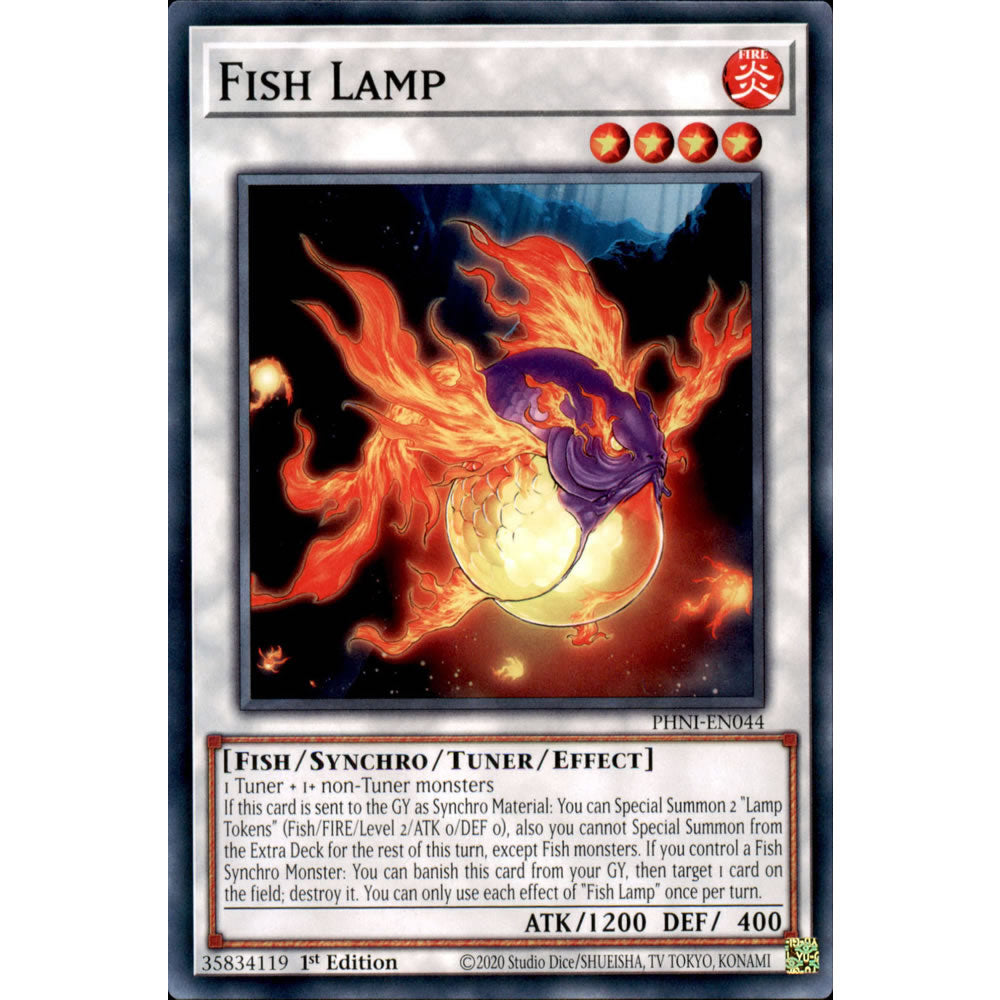 Fish Lamp PHNI-EN044 Yu-Gi-Oh! Card from the Phantom Nightmare Set