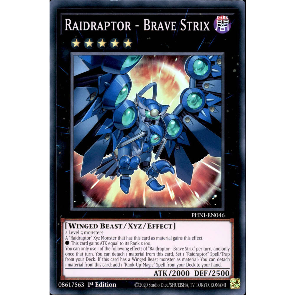 Raidraptor - Brave Strix PHNI-EN046 Yu-Gi-Oh! Card from the Phantom Nightmare Set