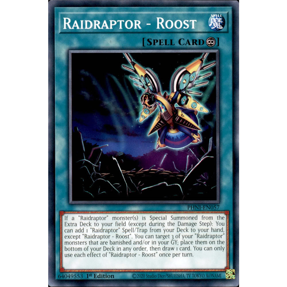 Raidraptor - Roost PHNI-EN057 Yu-Gi-Oh! Card from the Phantom Nightmare Set