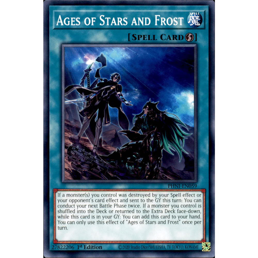 Ages of Stars and Frost PHNI-EN059 Yu-Gi-Oh! Card from the Phantom Nightmare Set