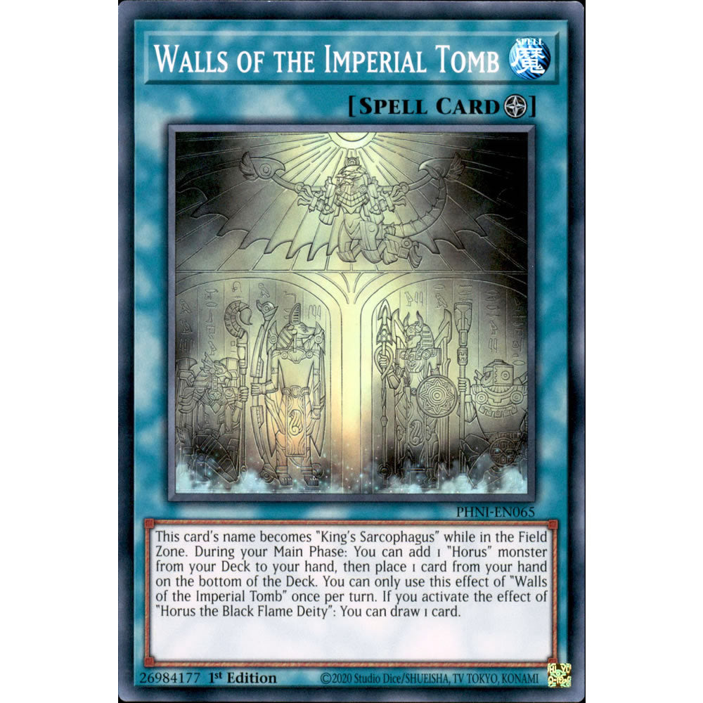 Walls of the Imperial Tomb PHNI-EN065 Yu-Gi-Oh! Card from the Phantom Nightmare Set