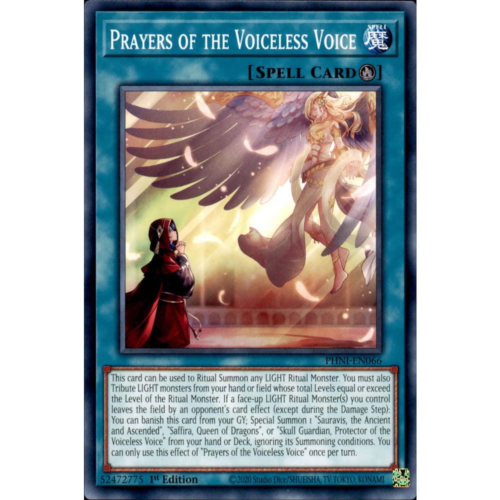 Prayers of the Voiceless Voice PHNI-EN066 Yu-Gi-Oh! Card from the Phantom Nightmare Set