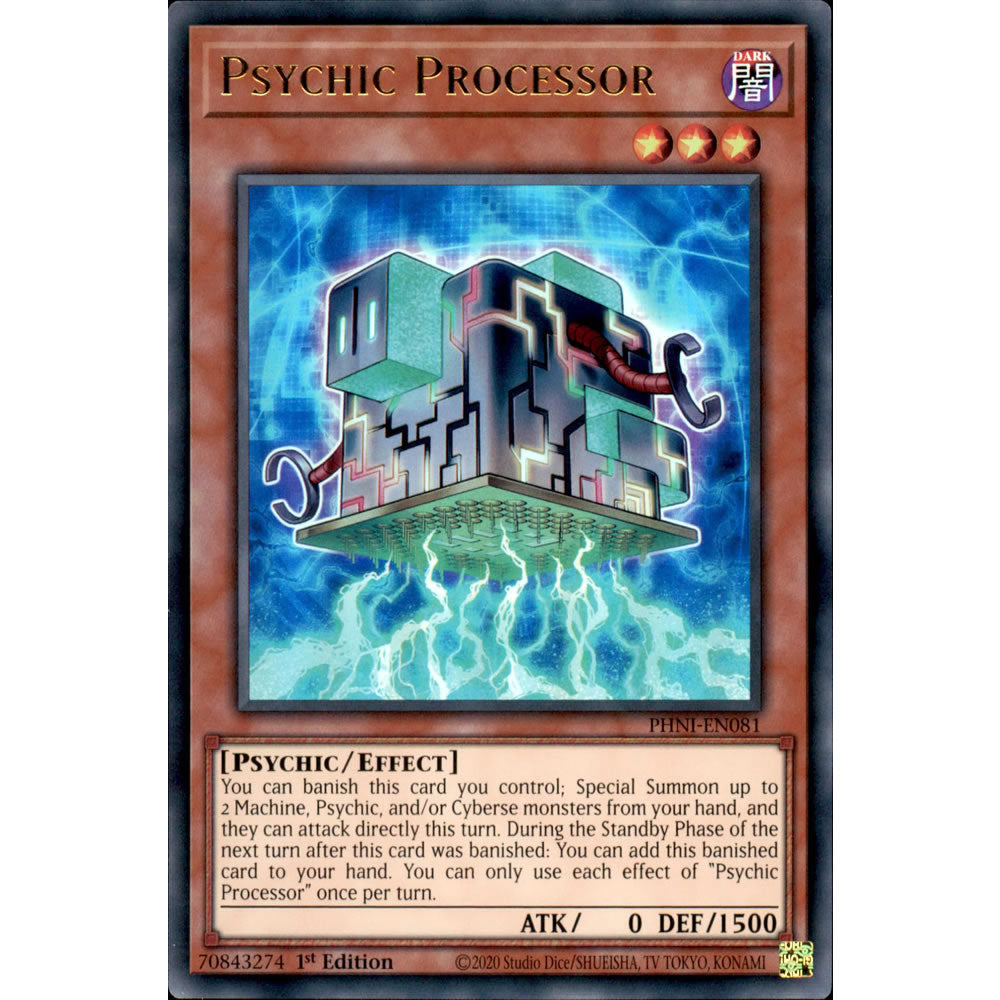 Psychic Processor PHNI-EN081 Yu-Gi-Oh! Card from the Phantom Nightmare Set