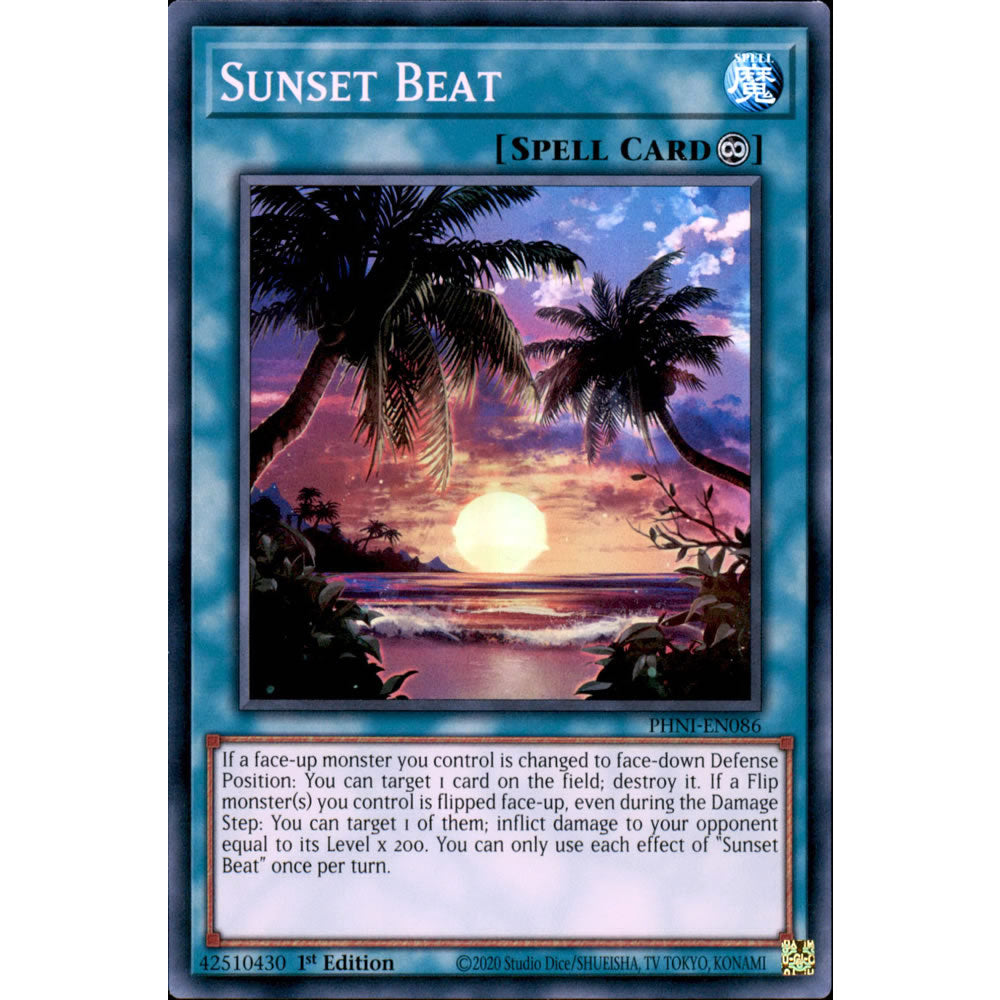 Sunset Beat PHNI-EN086 Yu-Gi-Oh! Card from the Phantom Nightmare Set