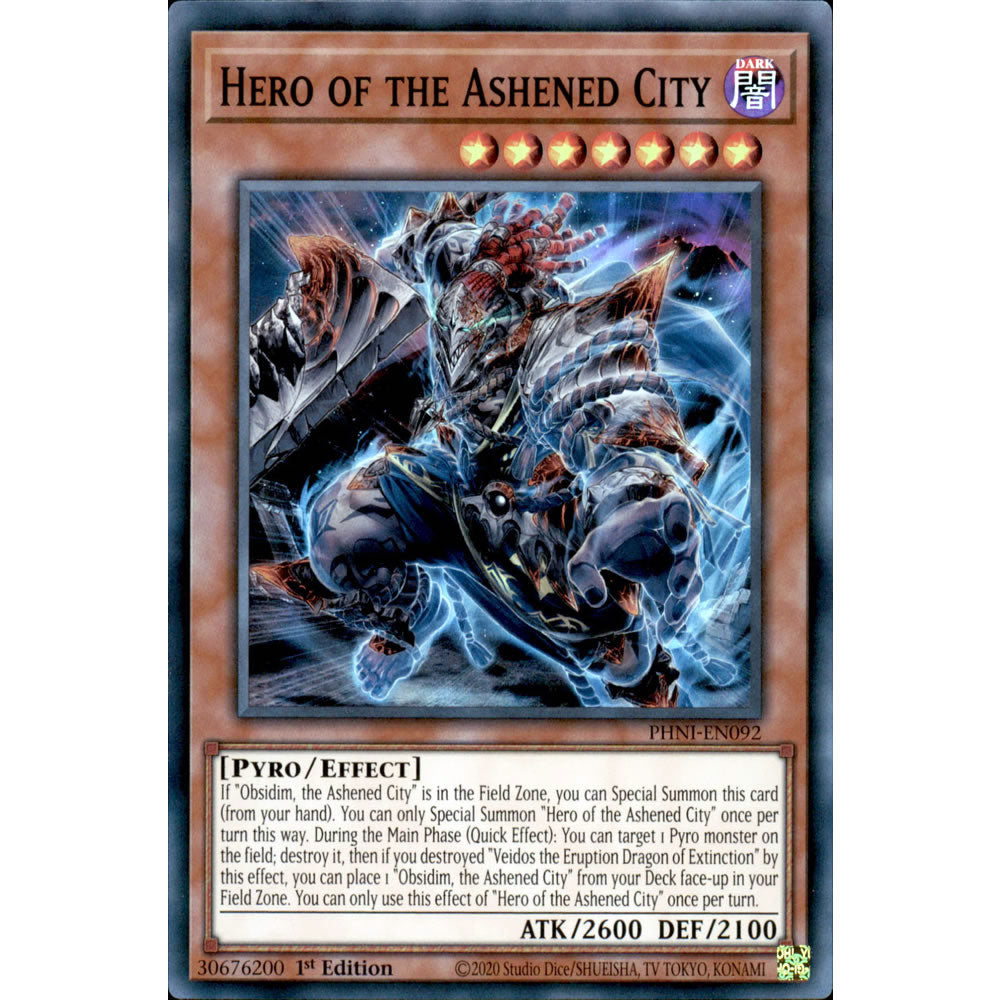 Hero of the Ashened City PHNI-EN092 Yu-Gi-Oh! Card from the Phantom Nightmare Set