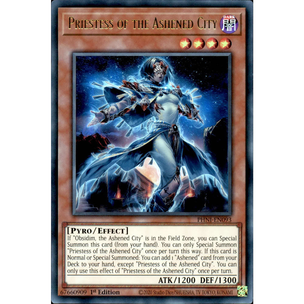 Priestess of the Ashened City PHNI-EN093 Yu-Gi-Oh! Card from the Phantom Nightmare Set