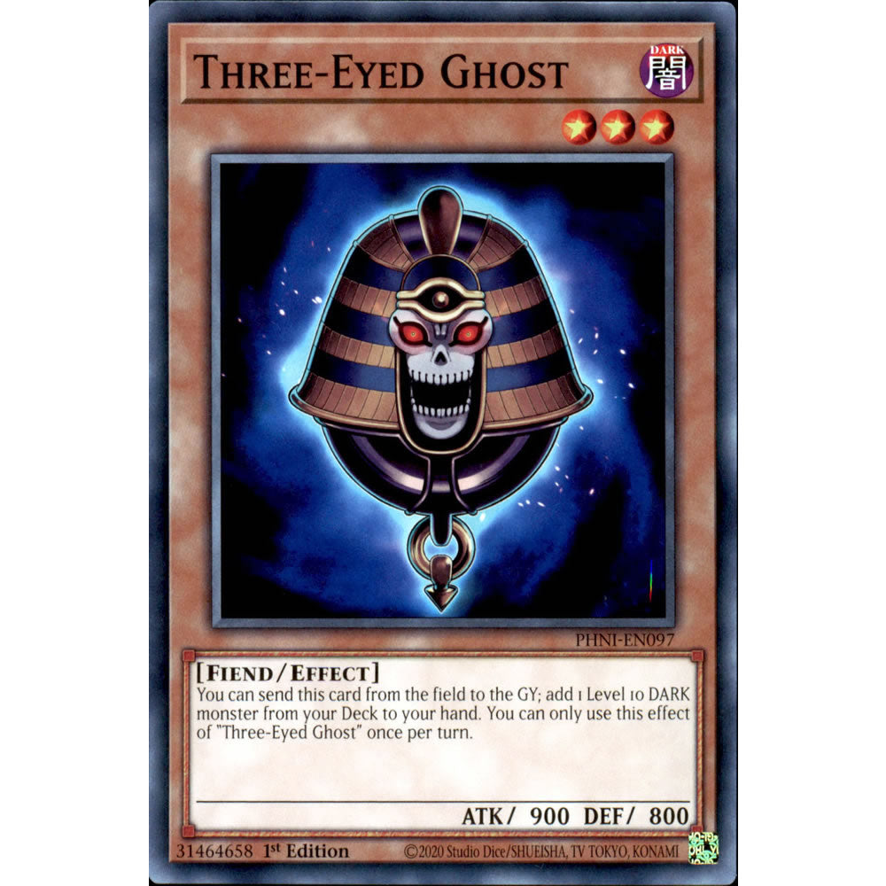Three-Eyed Ghost PHNI-EN097 Yu-Gi-Oh! Card from the Phantom Nightmare Set