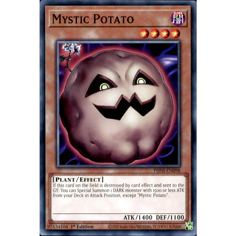 Mystic Potato PHNI-EN098 Yu-Gi-Oh! Card from the Phantom Nightmare Set