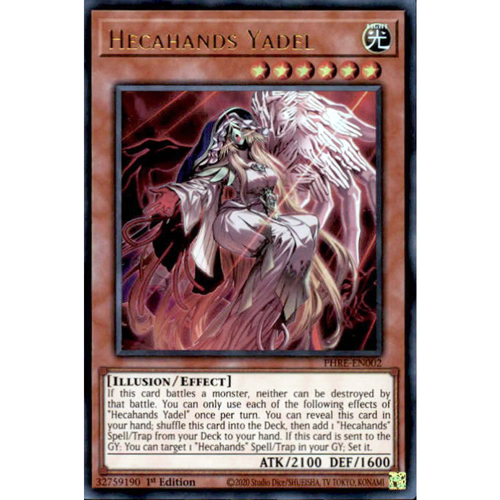 Hecahands Yadel PHRE-EN002 Yu-Gi-Oh! Card from the Phantom Revenge Set