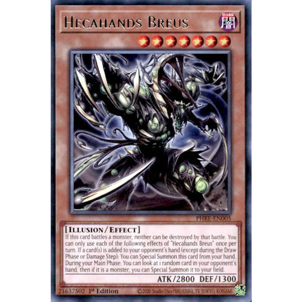 Hecahands Breus PHRE-EN005 Yu-Gi-Oh! Card from the Phantom Revenge Set