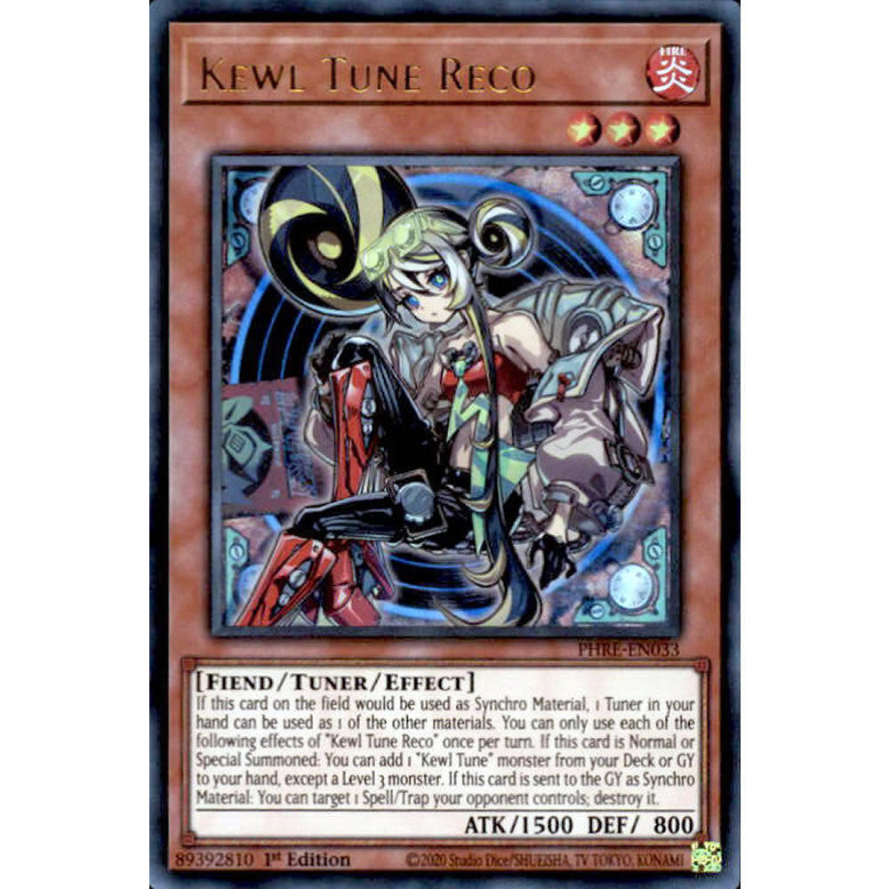 Kewl Tune Reco PHRE-EN033 Yu-Gi-Oh! Card from the Phantom Revenge Set