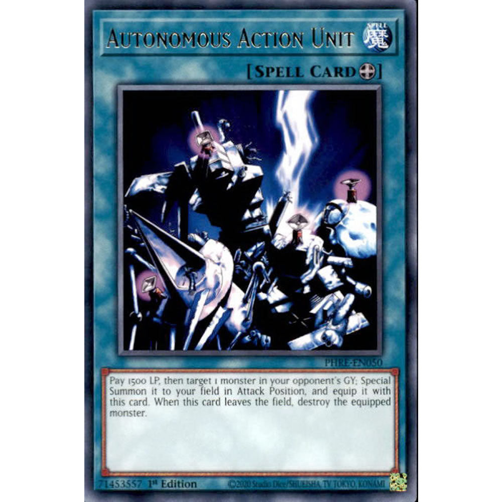 Autonomous Action Unit PHRE-EN050 Yu-Gi-Oh! Card from the Phantom Revenge Set