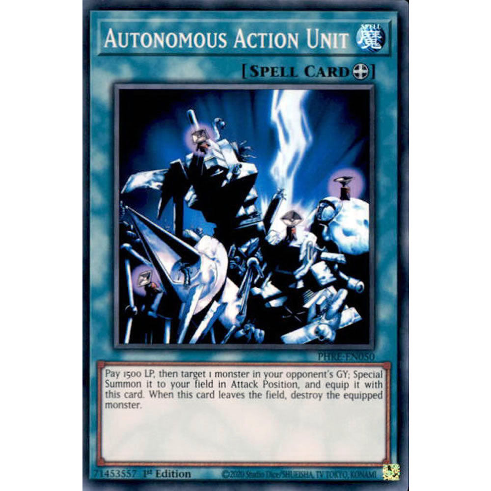 Autonomous Action Unit PHRE-EN050 Yu-Gi-Oh! Card from the Phantom Revenge Set