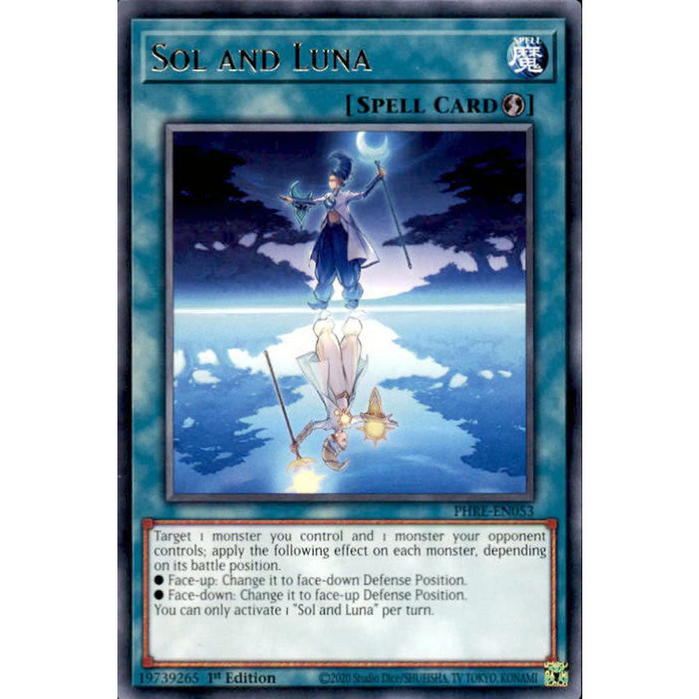 Sol and Luna PHRE-EN053 Yu-Gi-Oh! Card from the Phantom Revenge Set