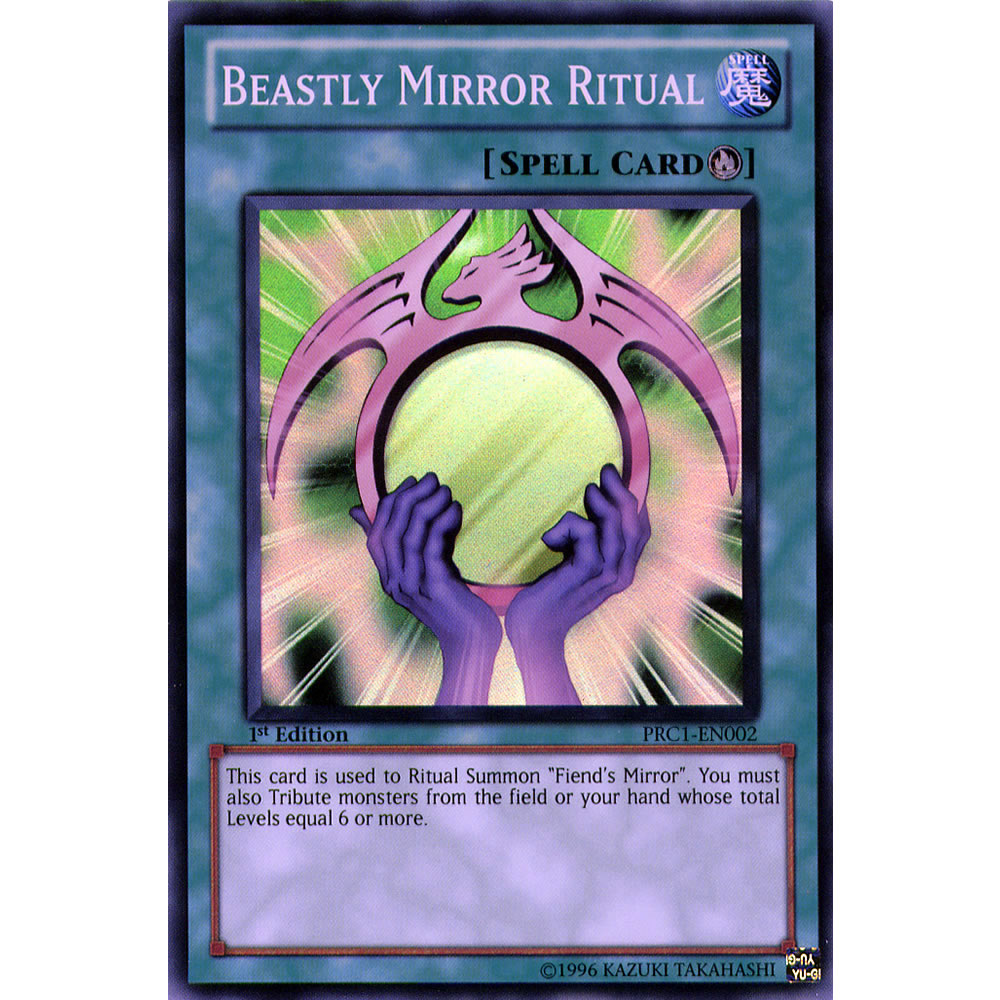 Beastly Mirror Ritual PRC1-EN002 Yu-Gi-Oh! Card from the Premium Collection Tin Promo Set