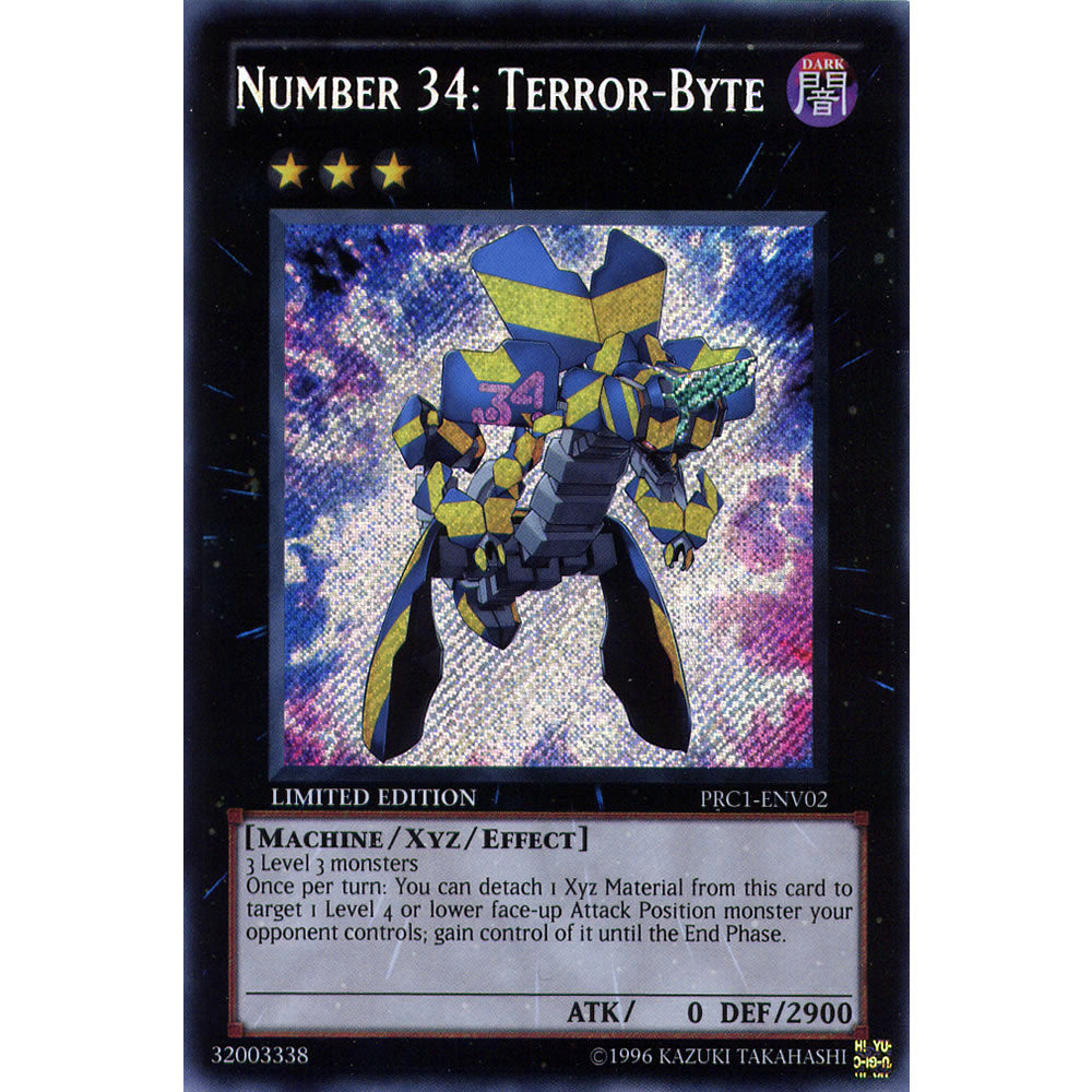 Number 34: Terror-Byte PRC1-ENV02 Yu-Gi-Oh! Card from the Premium Collection Tin Promo Set