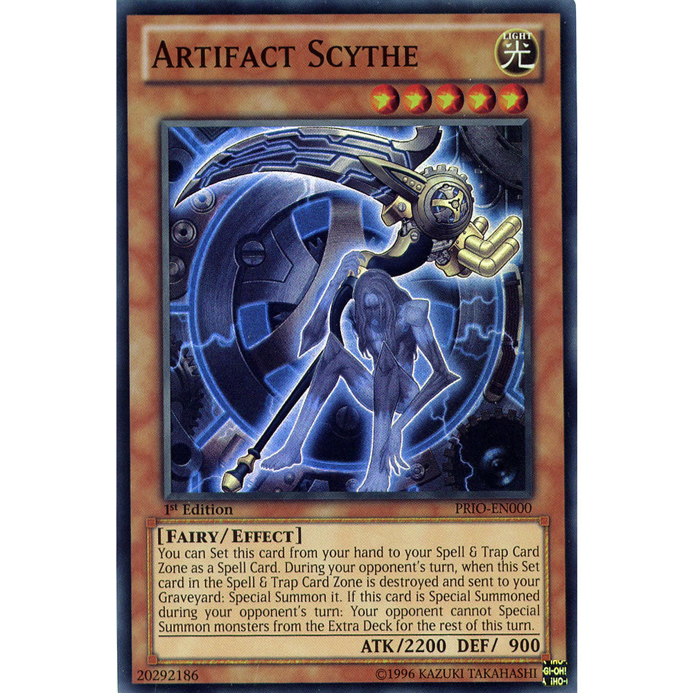 Artifact Scythe PRIO-EN000 Yu-Gi-Oh! Card from the Primal Origin Set