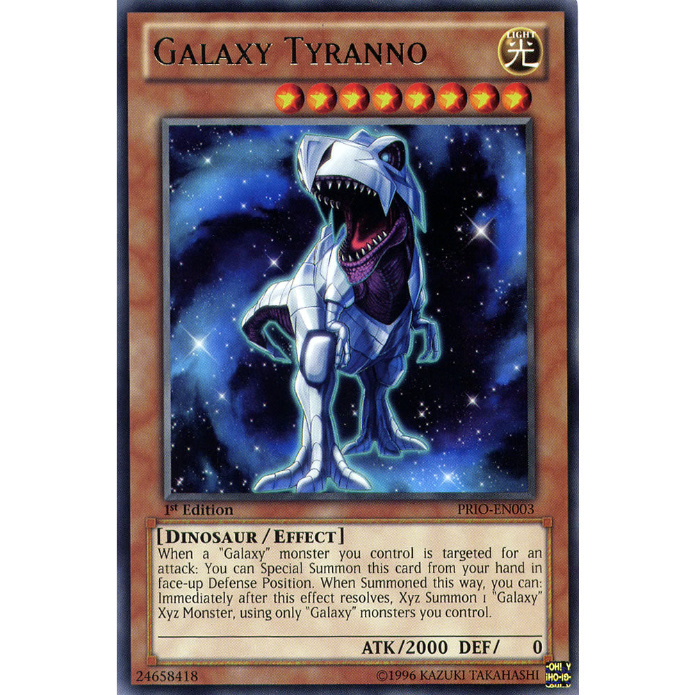 Galaxy Tyranno PRIO-EN003 Yu-Gi-Oh! Card from the Primal Origin Set