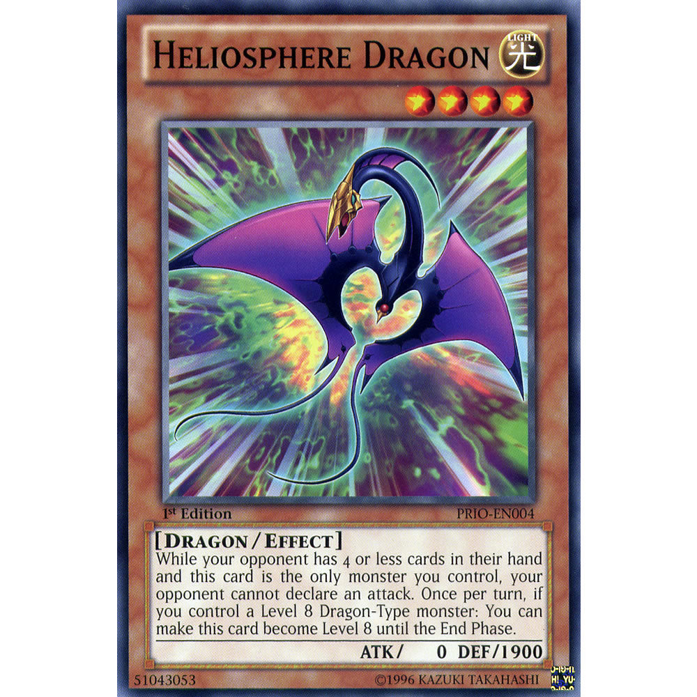 Heliosphere Dragon PRIO-EN004 Yu-Gi-Oh! Card from the Primal Origin Set