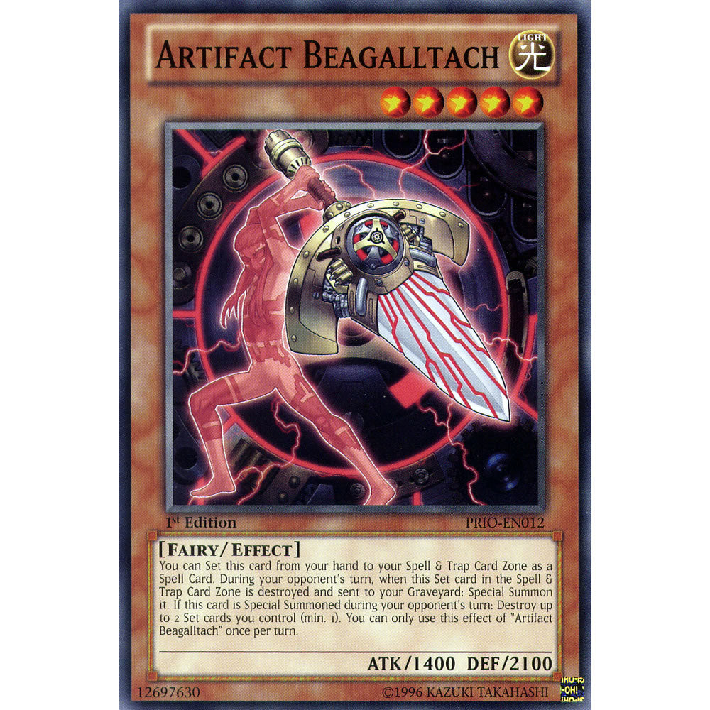 Artifact Beagalltach PRIO-EN012 Yu-Gi-Oh! Card from the Primal Origin Set