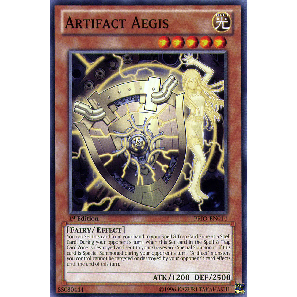 Artifact Aegis PRIO-EN014 Yu-Gi-Oh! Card from the Primal Origin Set