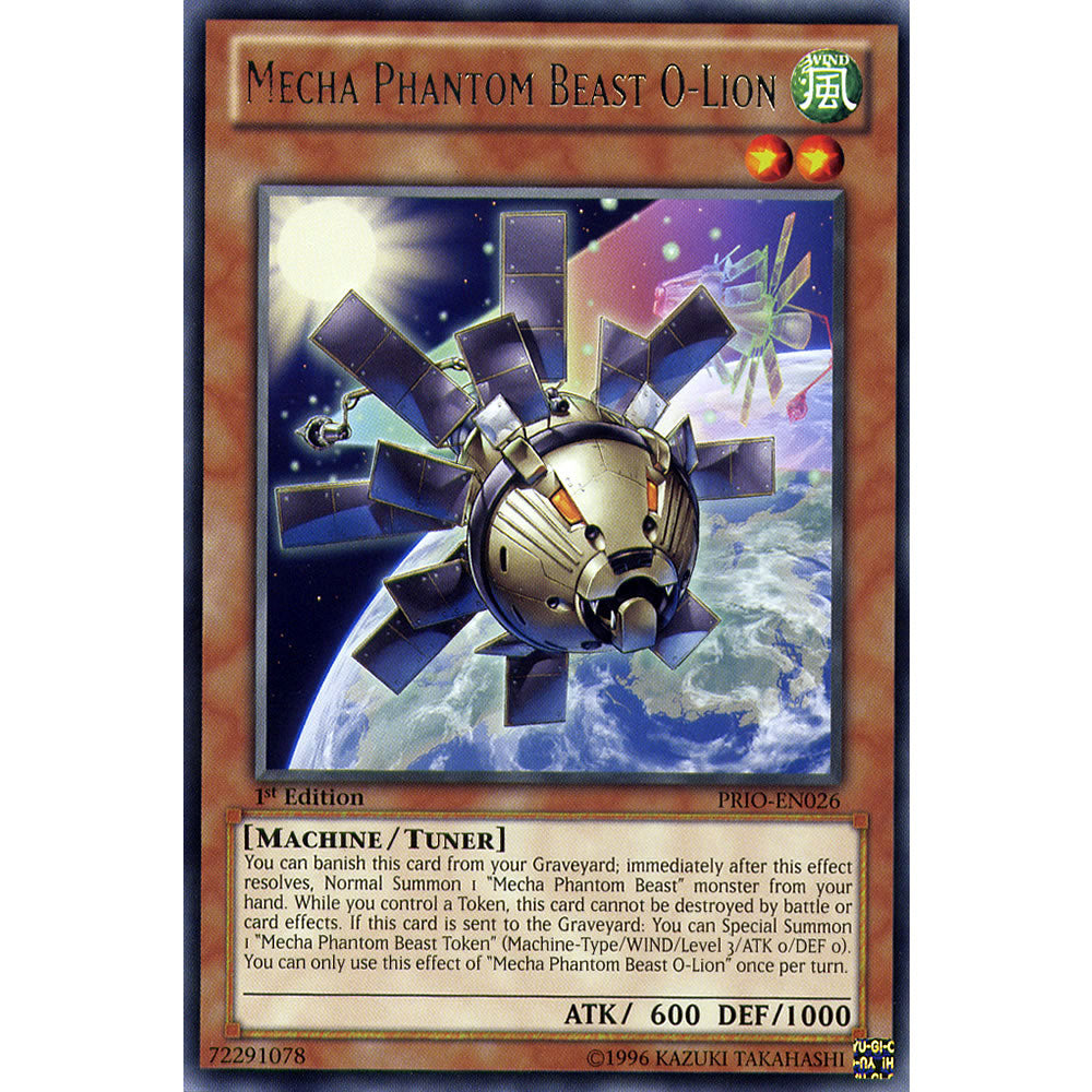 Mecha Phantom Beast O-Lion PRIO-EN026 Yu-Gi-Oh! Card from the Primal Origin Set