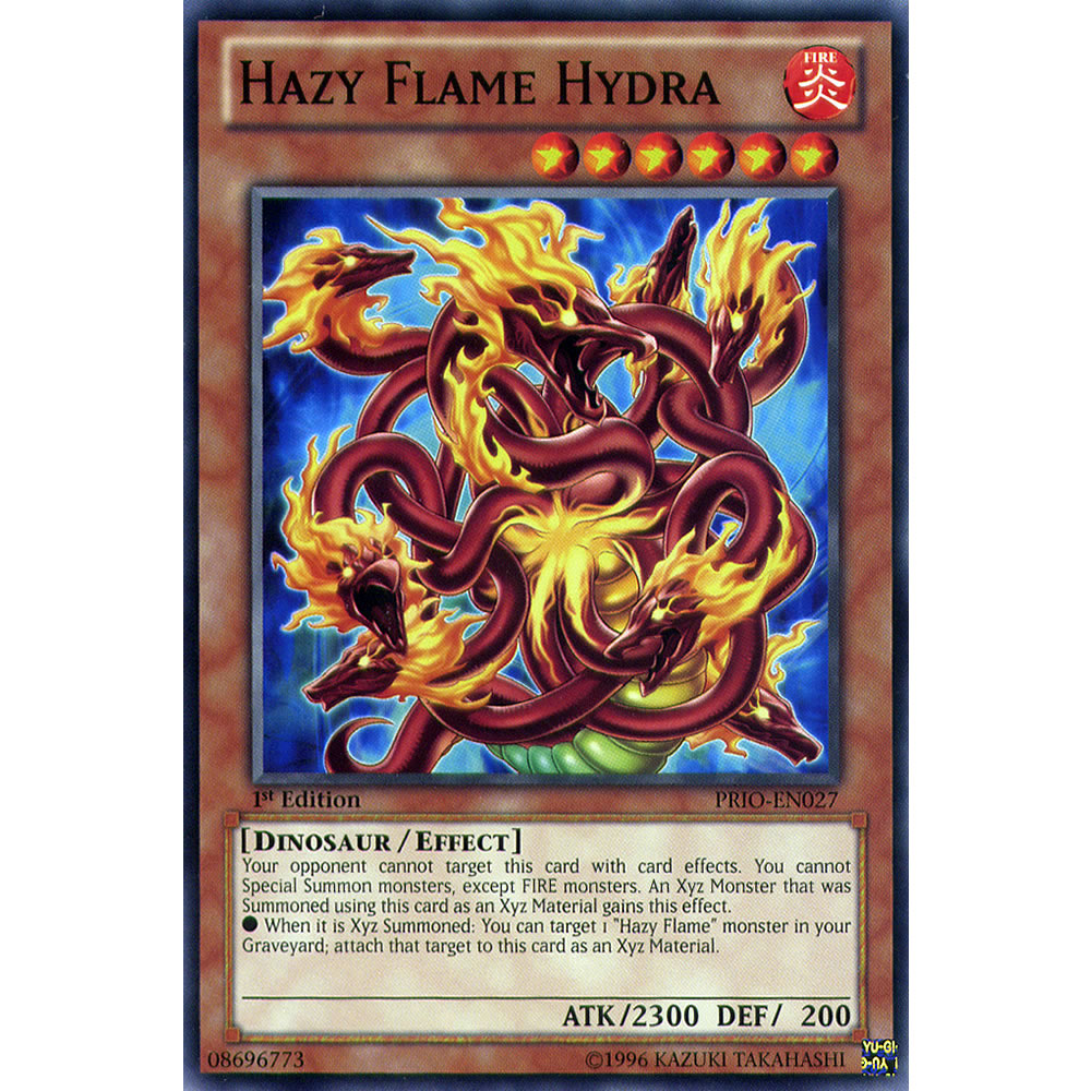 Hazy Flame Hydra PRIO-EN027 Yu-Gi-Oh! Card from the Primal Origin Set